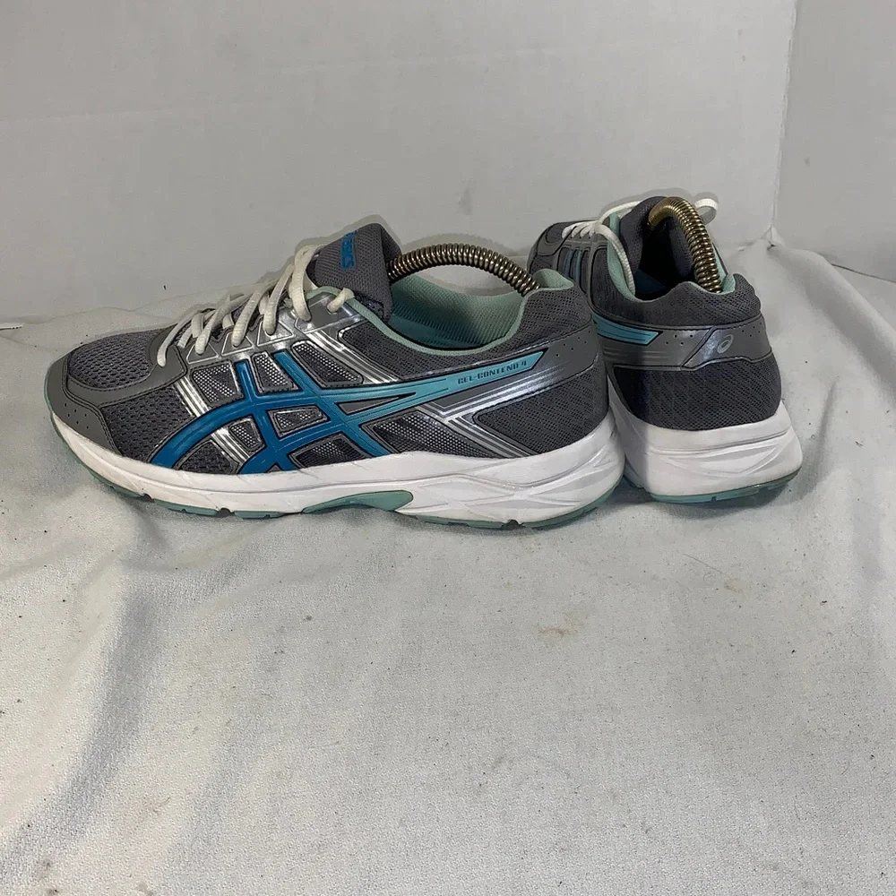 Asics Men’s Gel-Contend 4 Silver/Teal/White Running Shoes